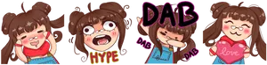 Animated Twitch Emotes Set PNG image