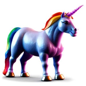Animated Unicorn Clipart PNG 4