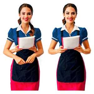 Animated Waitress Character PNG Bxy83 PNG