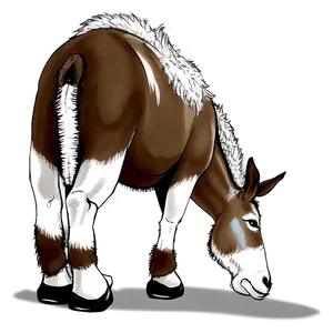 Animated Walking Donkey PNG 71