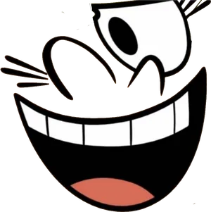 Animated Winking Face Graphic PNG image