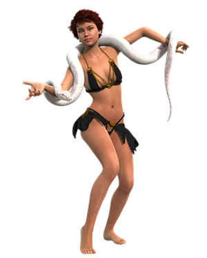 Animated Womanwith Snake