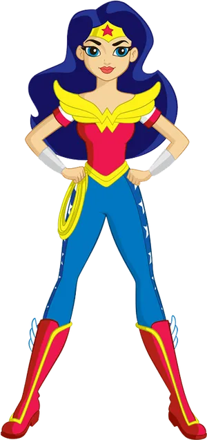 Animated Wonder Woman Stance