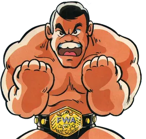 Animated Wrestler Champion Belt