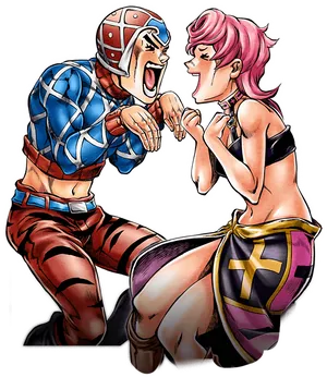 Animated Wrestling Standoff PNG image