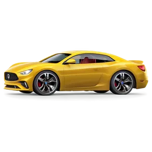 Animated Yellow Car Character Png 06292024 PNG image