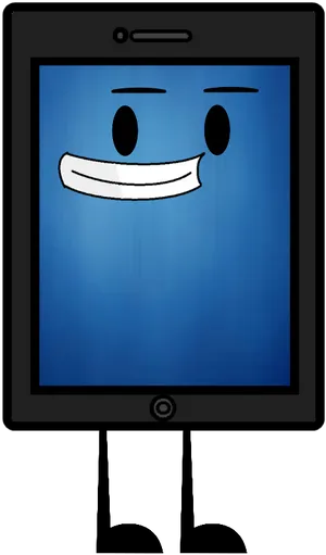 Animatedi Pad Character Smiling PNG image