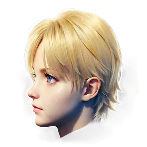 Anime Blond Hair PNG Bua