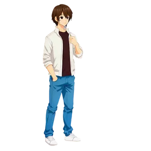 Anime Boy With Brown Hair Png 59 PNG image