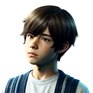 Anime Boy With Brown Hair Png Ioc68 PNG image