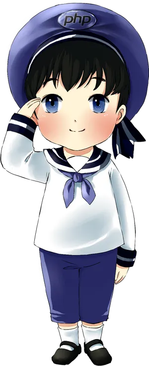 Anime Boyin Sailor Outfit PNG image