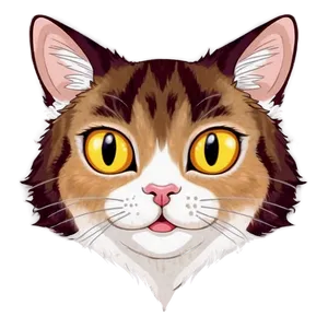 Anime Cat Face Png 06122024 PNG image