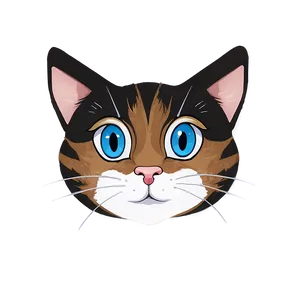 Anime Cat Face Png 06122024 PNG image