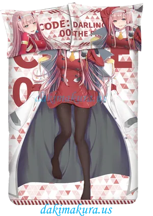 Anime Character Body Pillow Design PNG image