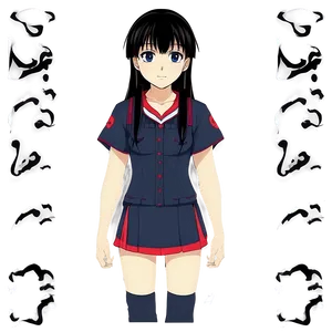 Anime Character C PNG image