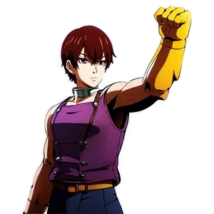 Anime Character In Battle Stance PNG Dxa87 PNG
