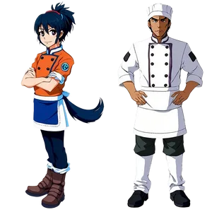 Anime Character In Chef Uniform PNG Kvi34 PNG