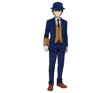 Anime Character In Detective Outfit PNG 21 PNG