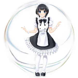Anime Character In Maid Outfit PNG 58