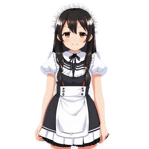 Anime Character In Maid Outfit PNG Ymq
