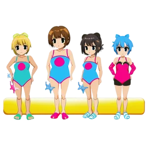 Anime Character In Swimsuit PNG 06252024