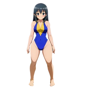 Anime Character In Swimsuit PNG 38