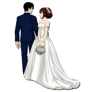 Anime Character In Wedding Dress PNG 66 PNG
