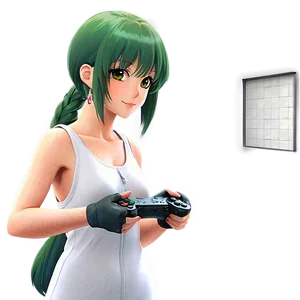 Anime Character Playing Video Games PNG 06252024 PNG