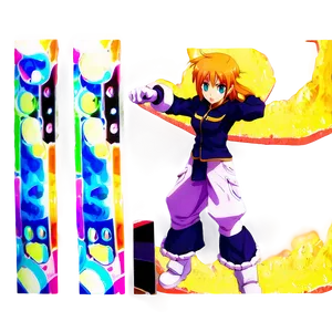 Anime Character Playing Video Games PNG Mys81 PNG
