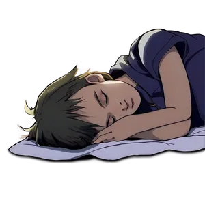 Anime Character Sleeping Peacefully PNG 06252024 PNG