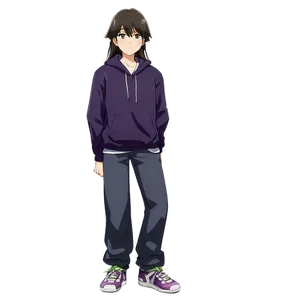 Anime Character Standing Pose Png 06252024 PNG image