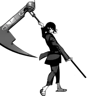 Anime Character Wielding Scythe