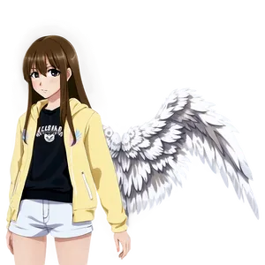 Anime Character With Angel Wings PNG 16 PNG