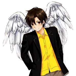 Anime Character With Angel Wings PNG Rbd PNG