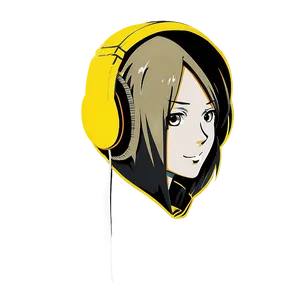 Anime Character With Headphones PNG Ftx PNG