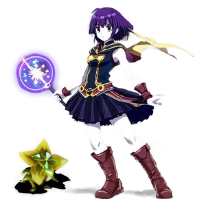 Anime Character With Magical Wand PNG Ynl52 PNG