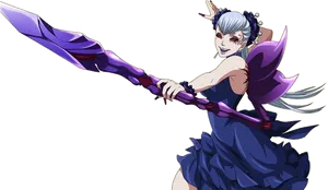 Anime Character With Spear