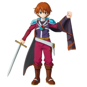 Anime Character With Sword Png 06252024 PNG image