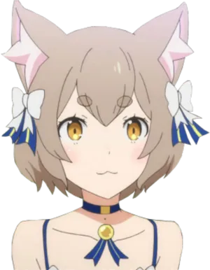 Anime Characterwith Cat Ears PNG image