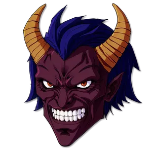 Anime Demon Face Png 06122024 PNG image