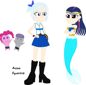 Anime Equestria Aquarius Characters PNG image