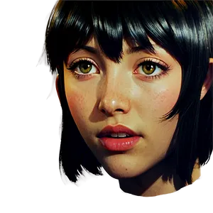 Anime Face C PNG image