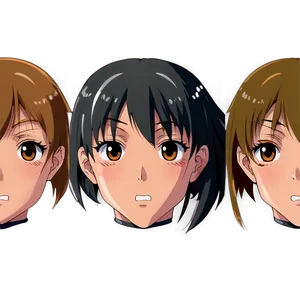 Anime Face Expression Png 4 PNG image