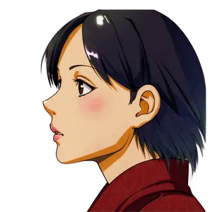 Anime Face Profile Png 06122024 PNG image