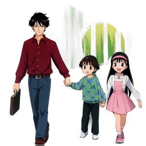 Anime Family Moments PNG God11