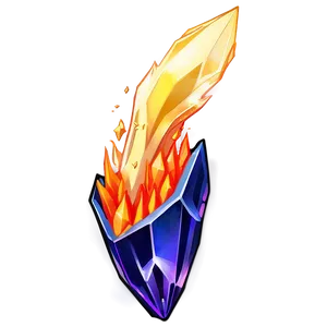 Anime Fire Crystal PNG 06252024 PNG