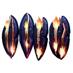 Anime Fire Embers Png 06252024 PNG image