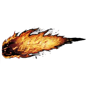 Anime Fire Explosion Art Png 06252024 PNG image