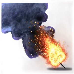 Anime Fire Explosion Art Png 55 PNG image