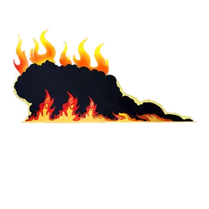 Anime Fire Landscape Png 06252024 PNG image